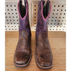 Dan Post Cowgirl Cowboy Boots Children 2.5 D Country Farmer Fair Chore Western